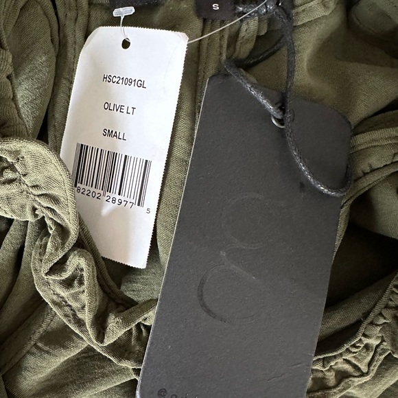 Gibsonlook Green Halter Ruffle Drawstring Waist Dress Size Small - Picture 9 of 11